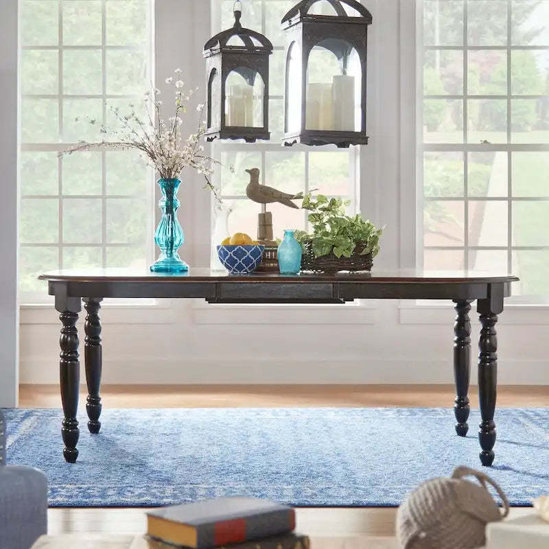 Mackenzie Country Antique Two-tone Dining Table by iNSPIRE Q Classic