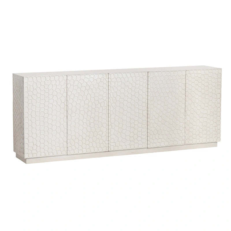 Mango Wood Five-Door Living Room Buffet Sideboard