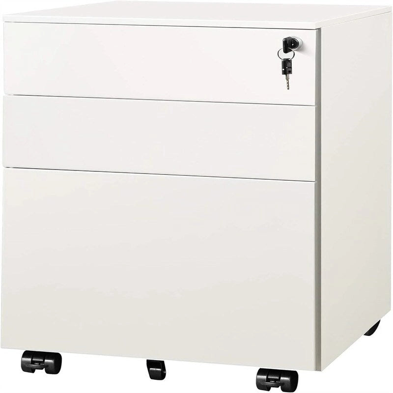 3 Drawer Rolling Pedestal Under Desk