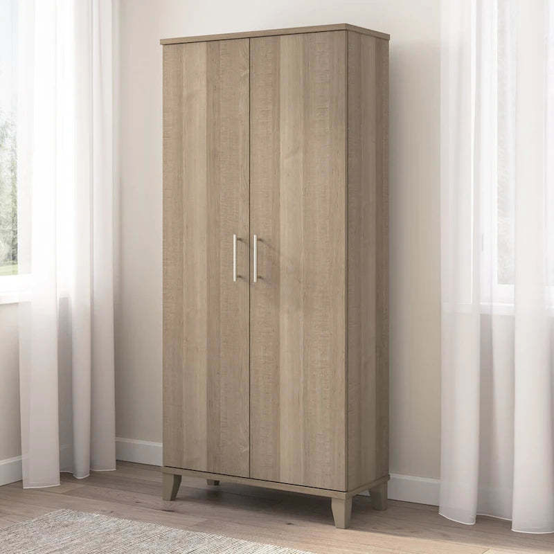 Somerset Tall Storage Cabinet with Doors and Shelves by Bush Furniture