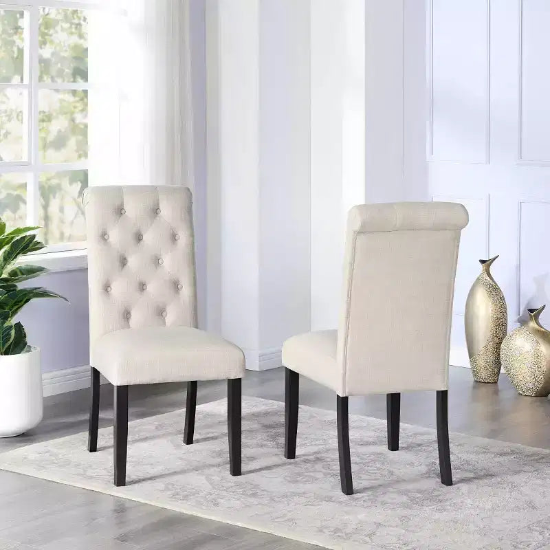 Brassex Set of 2 Stella Dining Chairs
