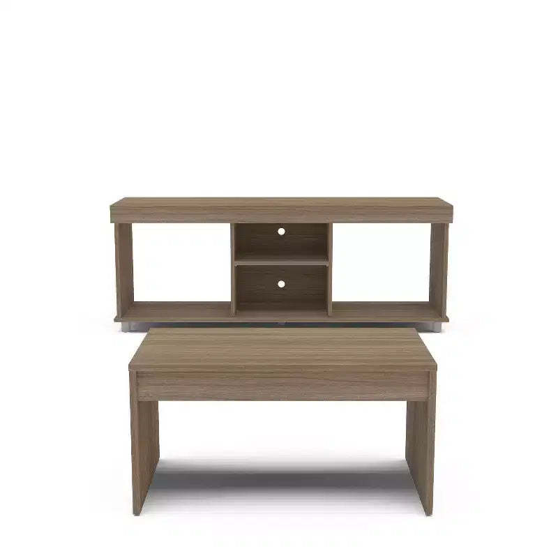 Polifurniture 2pc Living Room Set with TV Stand and Coffee Table