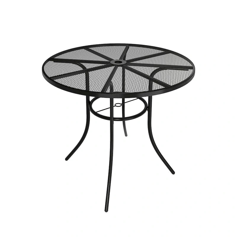 36inch Round iron mesh table, 29.5 inches high