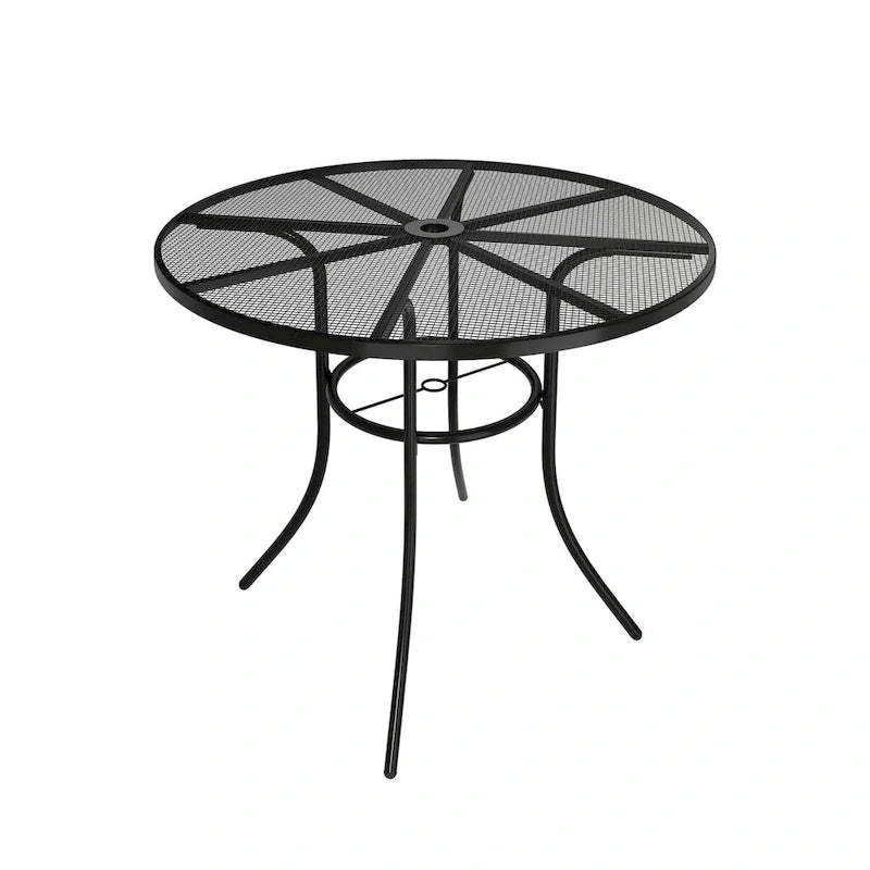 36inch Round iron mesh table, 29.5 inches high