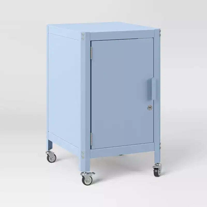 Metal Rolling Locker Storage Cabinet with Lock- Room Essentials