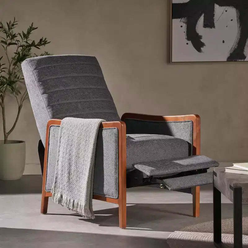 Christopher Knight Home Anaura Channel Stitch Pushback Recliner