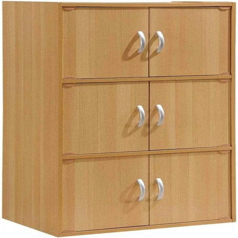3-Shelf Bookcase Cabinet