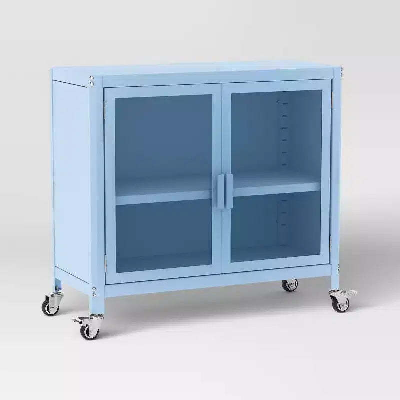 2 Door Metal Rolling Locker Storage Cabinet - Room Essentials
