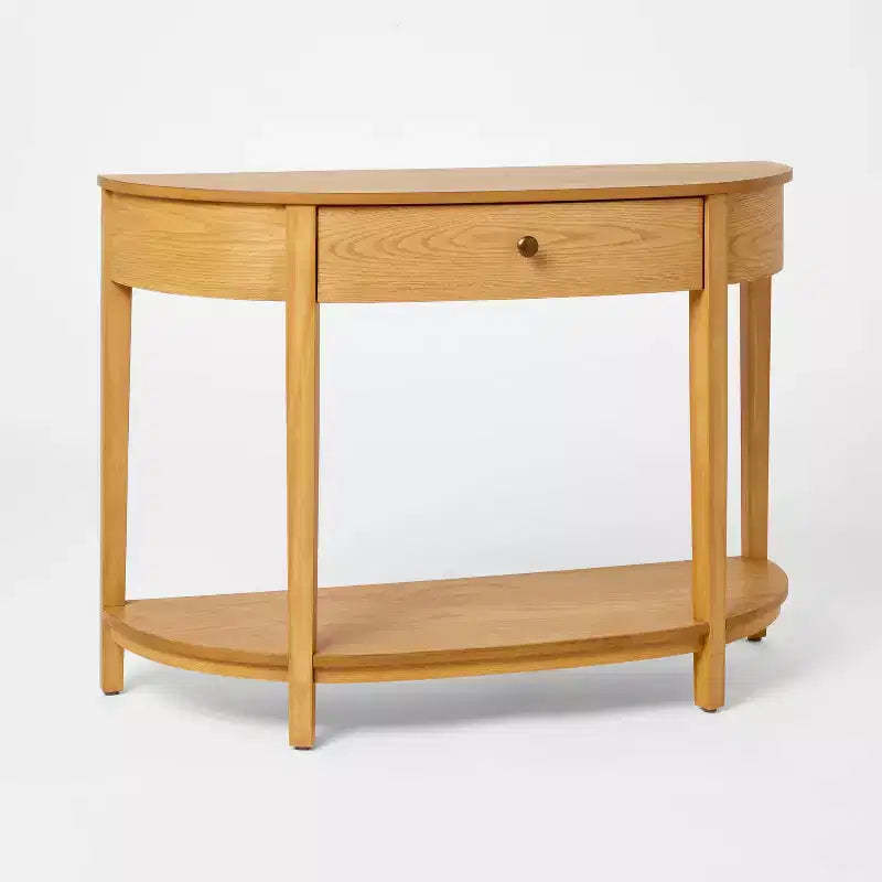 Harriett Console Table Natural Wood - Threshold designed with Studio McGee