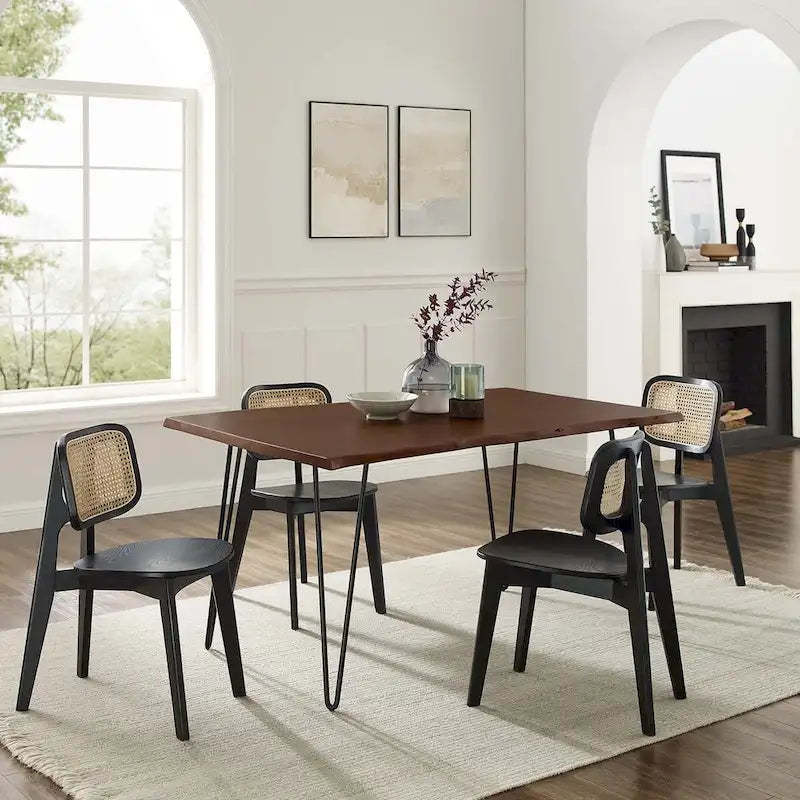 Ardor 60 Live Edge Acacia Wood Rectangular Dining Table