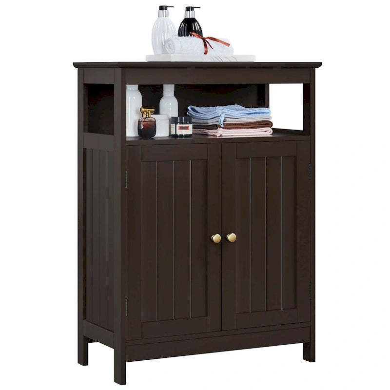 Yaheetech Bathroom Storage Cabinet with Adjustable Shelf Floor Rack