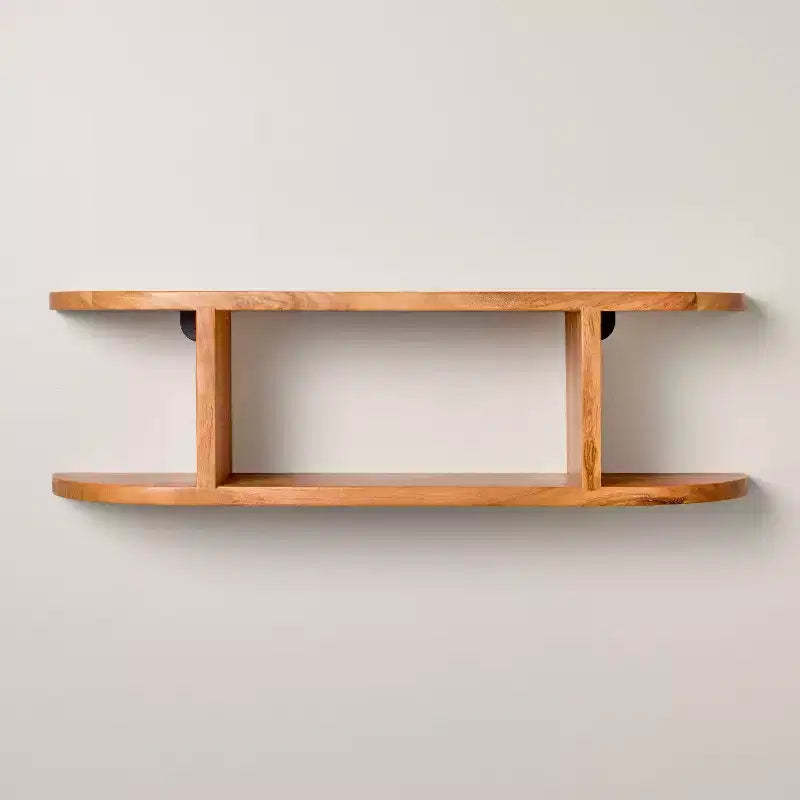 Rounded Edge Two Tier Wood Shelf - Hearth & Hand with Magnolia