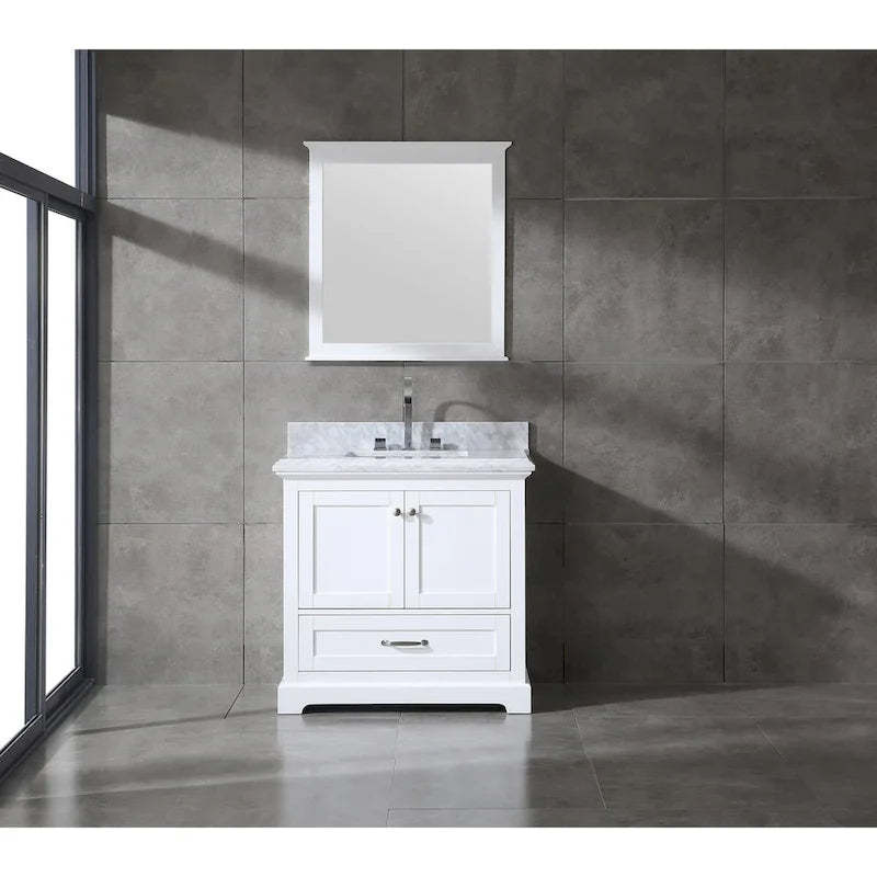Mareo 36 Solid Wood Bathroom Vanity Set