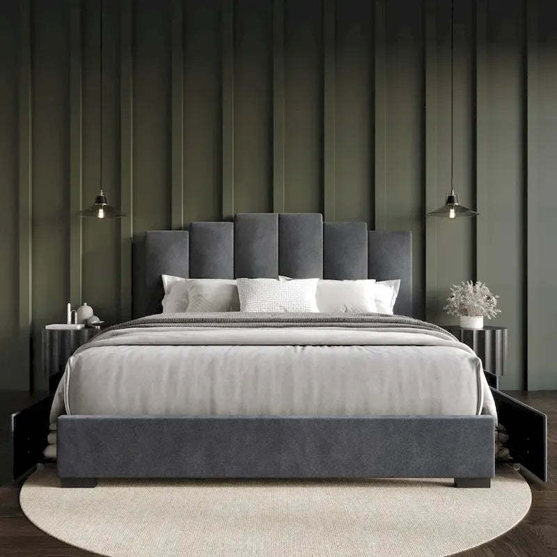 Yuma Full Upholstered Storage Platform Bed