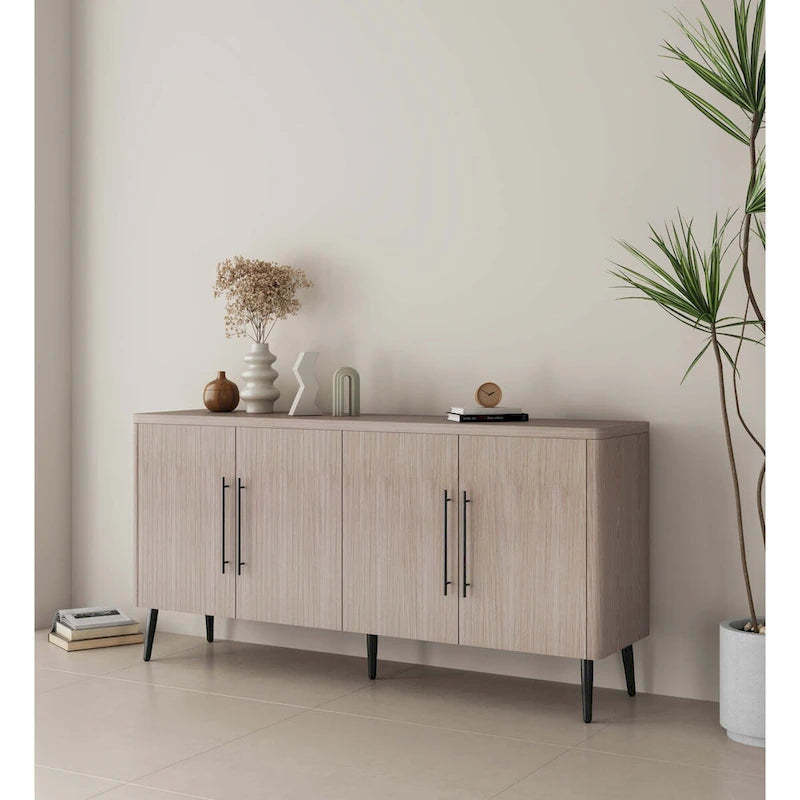 Manhattan Comfort Mid Century Modern Jodie 64.6 Inch Sideboard
