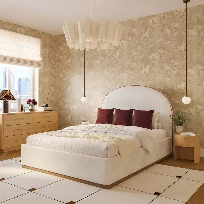 Marlow Velvet Upholstered King Bed