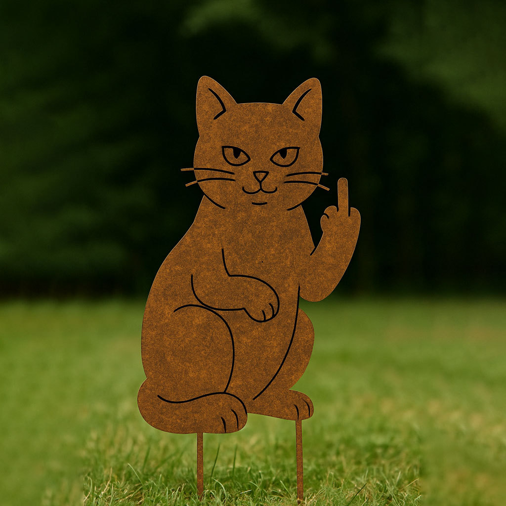 Funny French Bulldog Metal Silhouette Art Decor