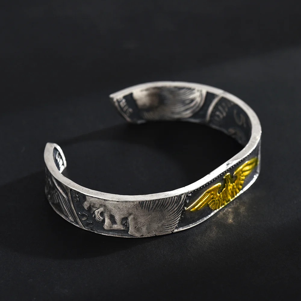 German Mark Silver Coin Bangle/Ring