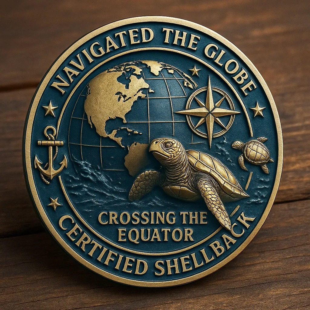 🏆Flash Sale 60% OFF - 🐢⚓Navy “Shellback” Challenge Coin
