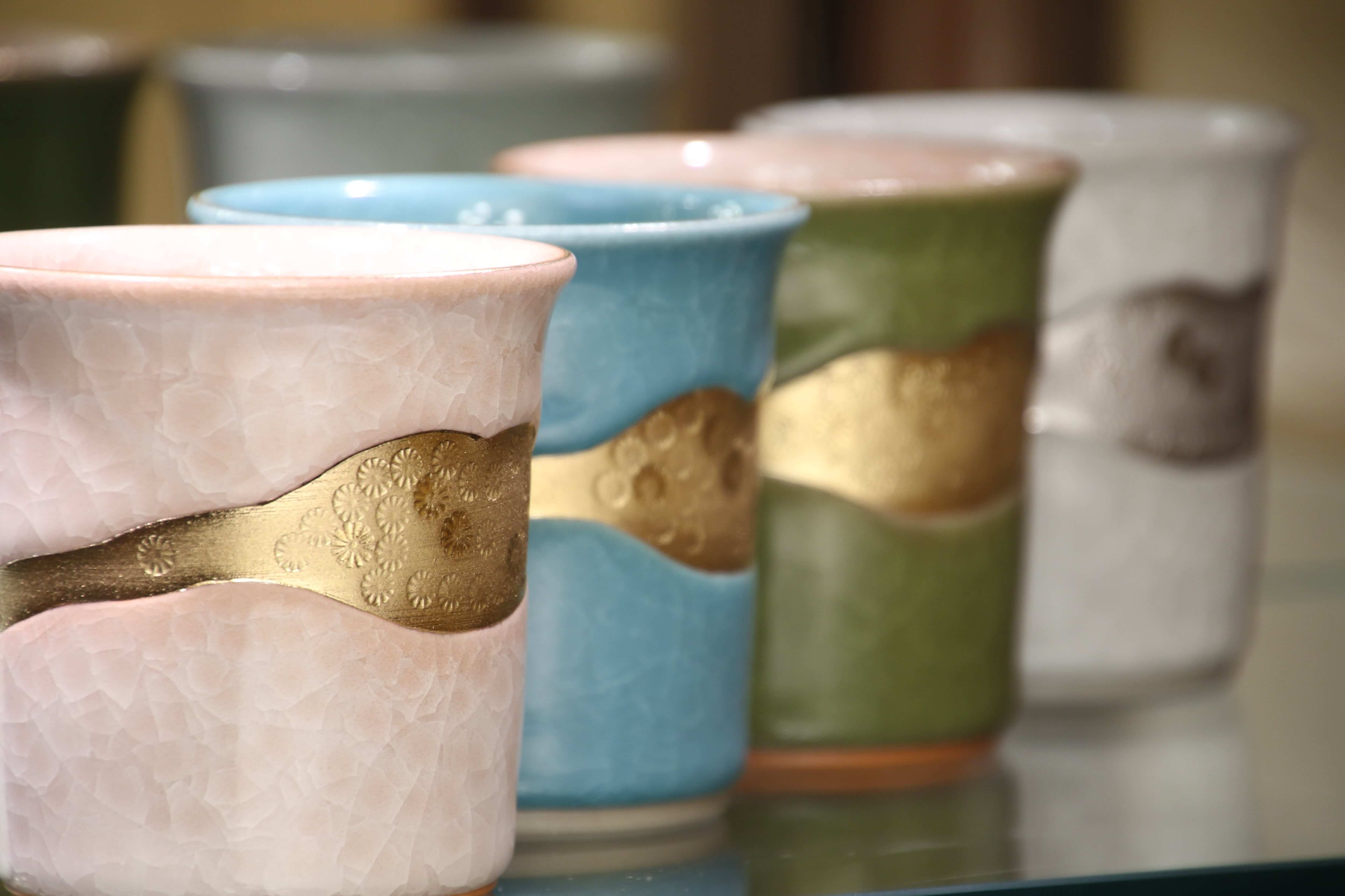 Gold and Silver Ice-Crack Cup