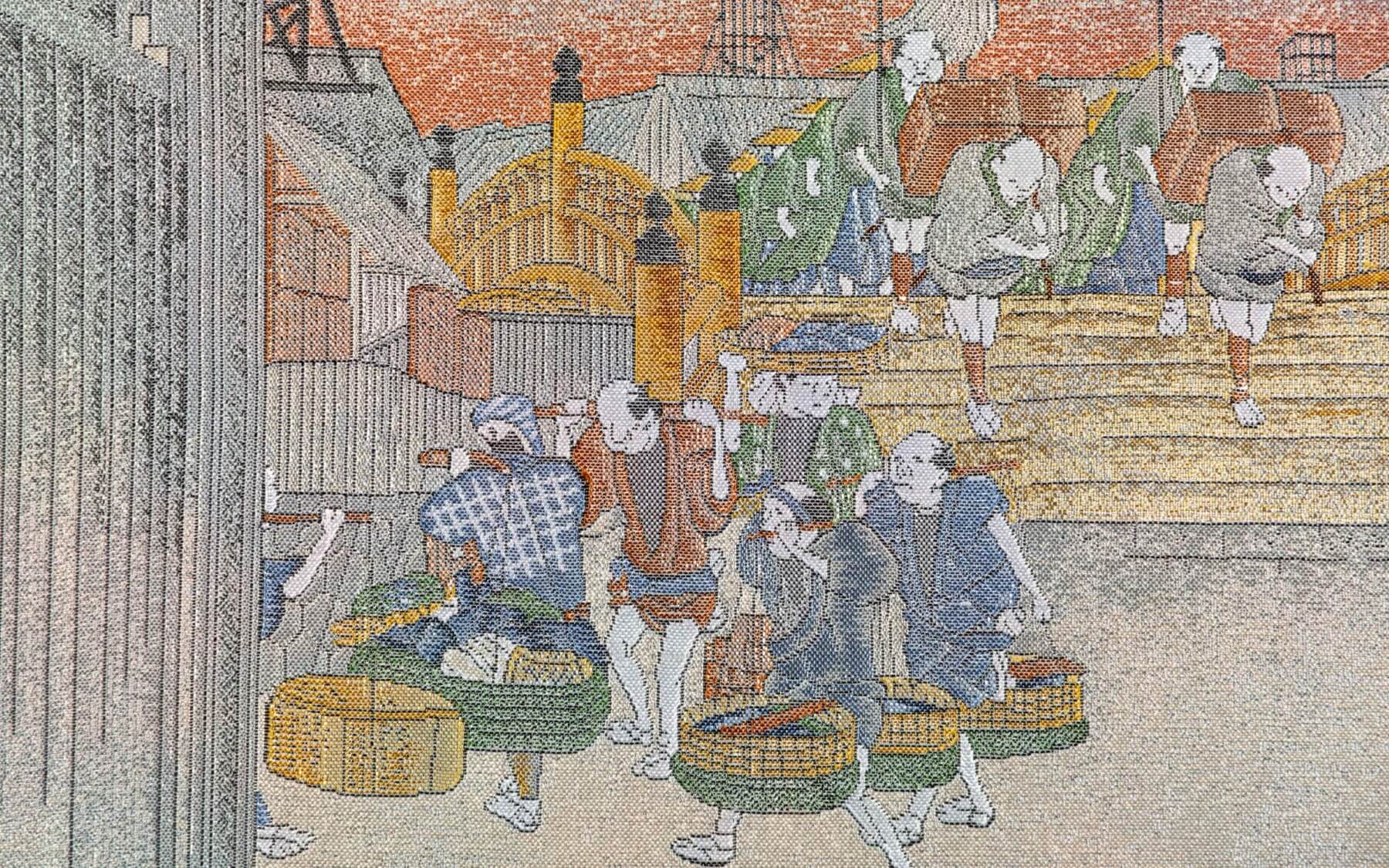 Morning Scene at Nihonbashi Bridge