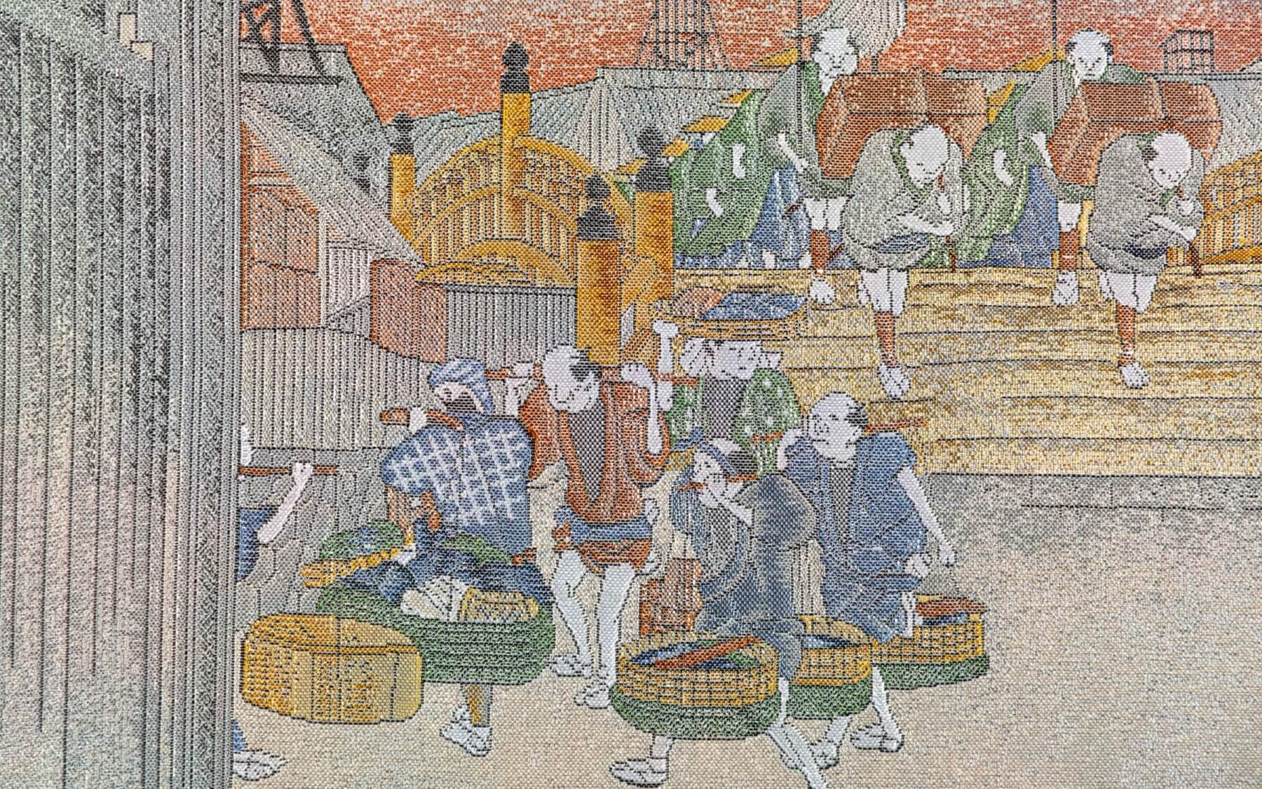 Morning Scene at Nihonbashi Bridge