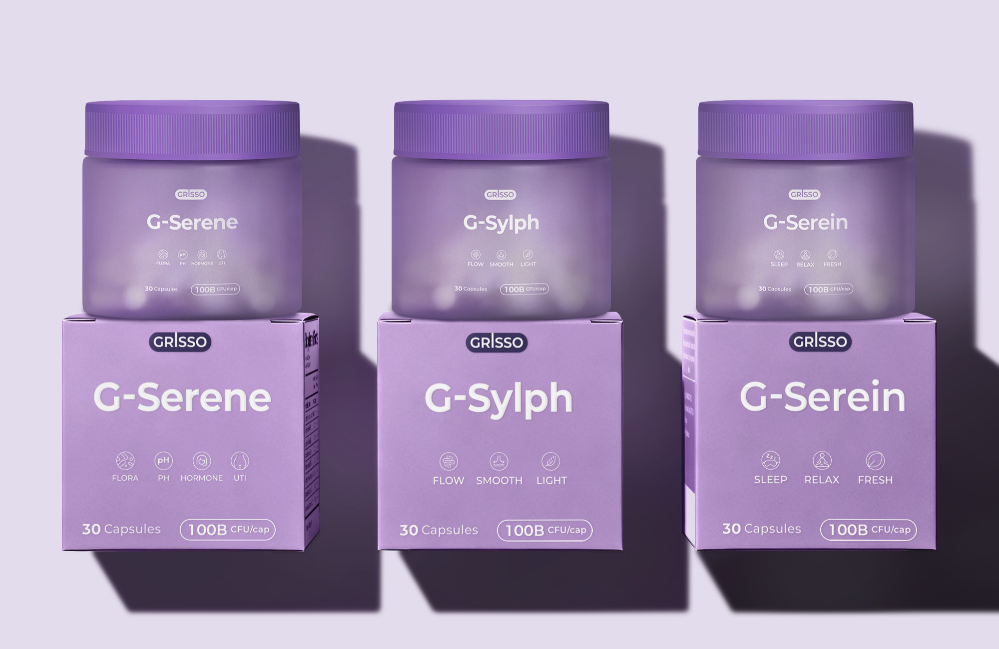 grissolife women's health probiotic supports vaginal health, UTI, stress relief, gut health