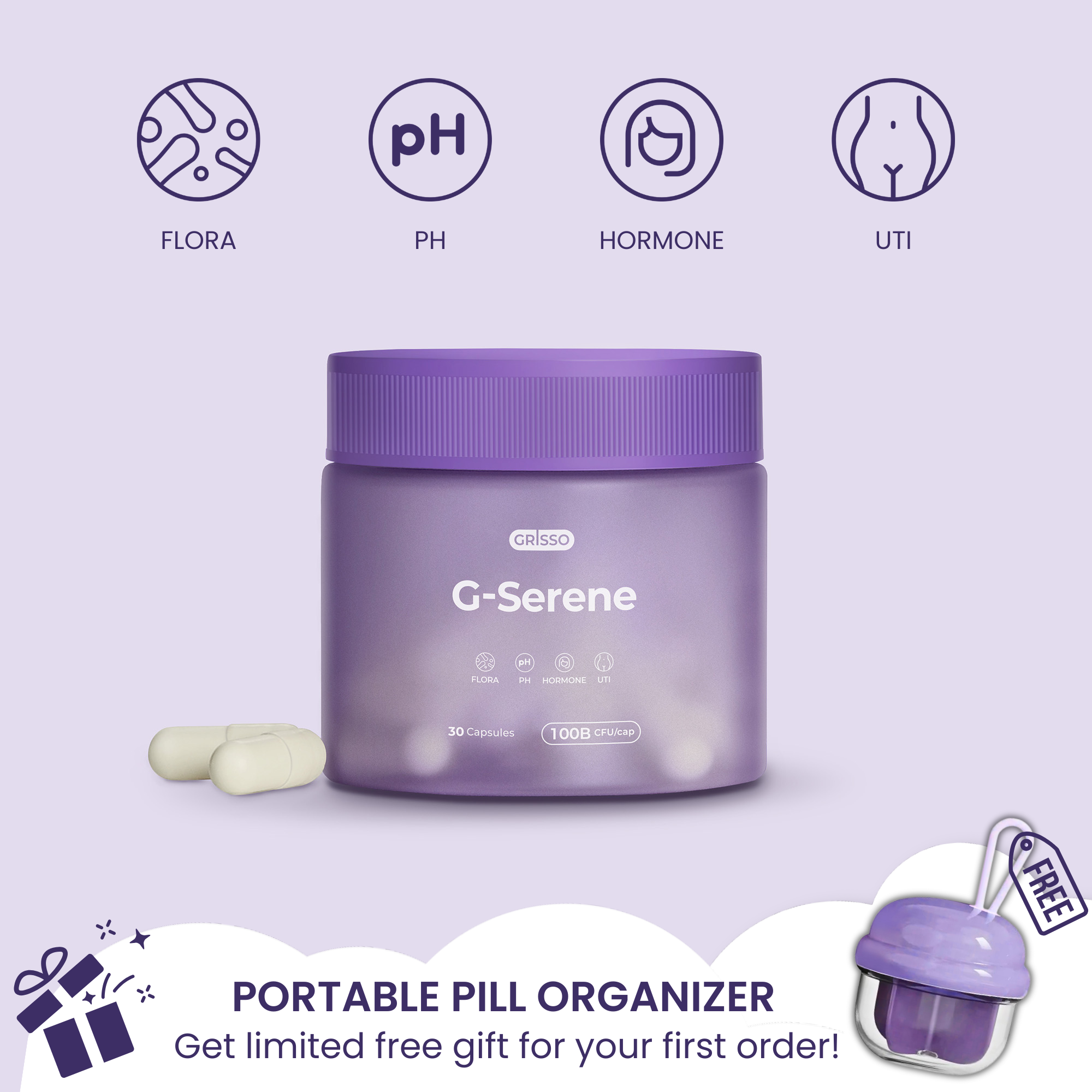 G-Serene 4-In-1 Women's Health Prebiotic + Probiotic