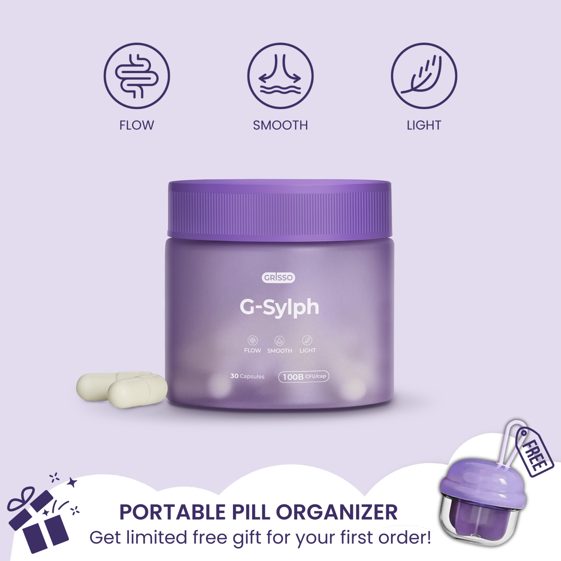 G-Sylph Gut Health Digestion Bowel Regularity Probiotic