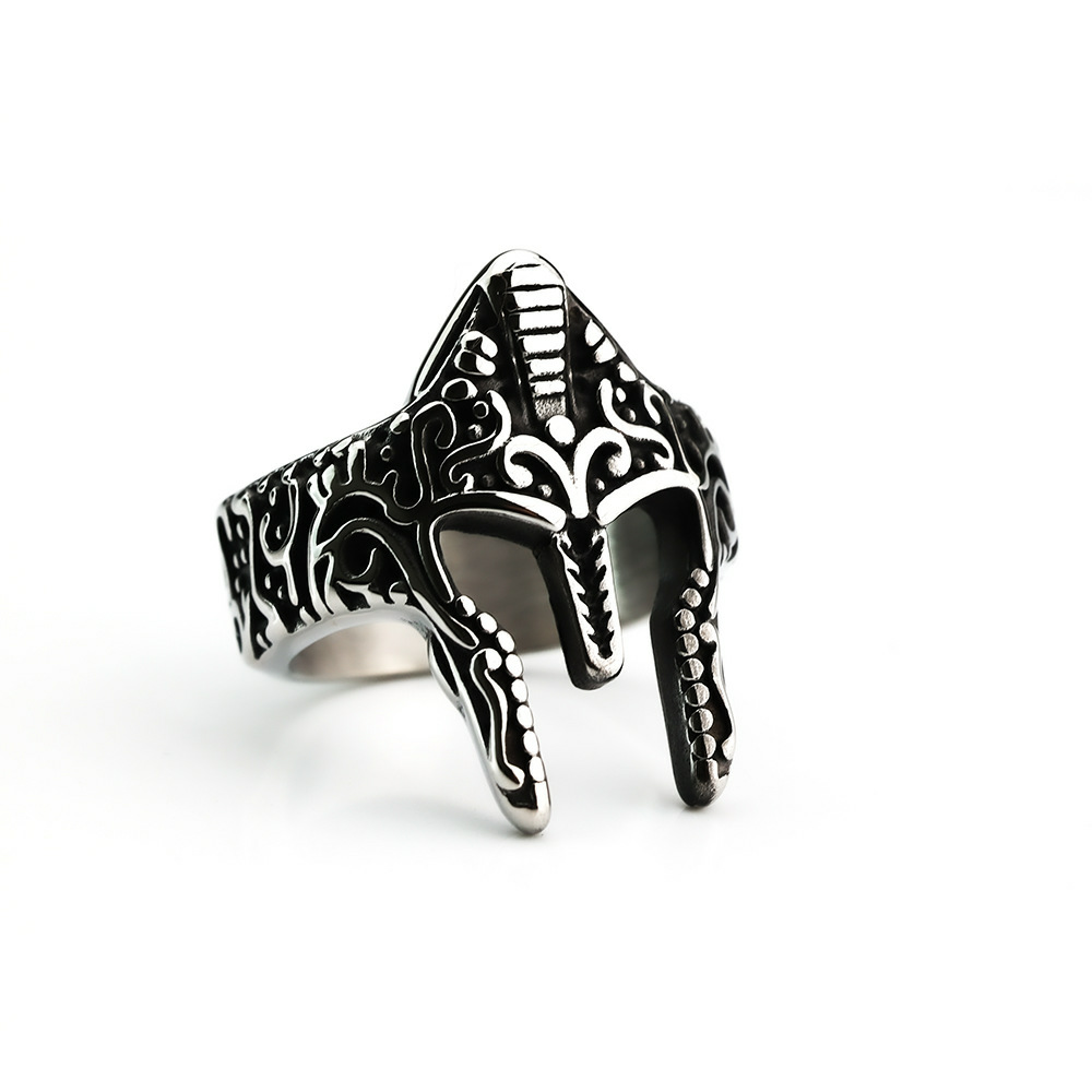 Spartan Mask Ring-stylishnooks
