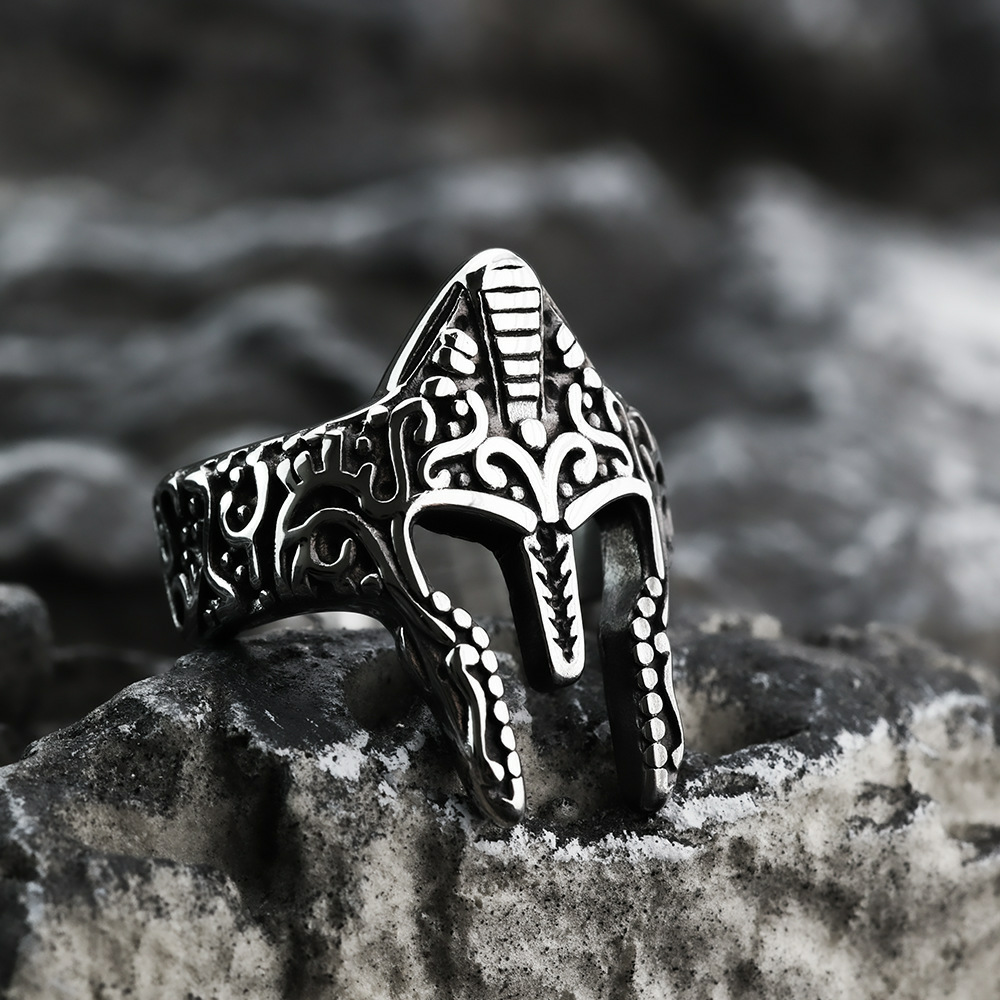 Spartan Mask Ring-stylishnooks