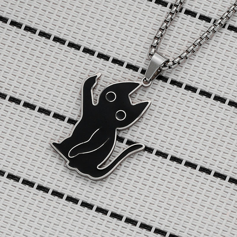 Sassy Cat Flip Off Pendant-stylishnooks