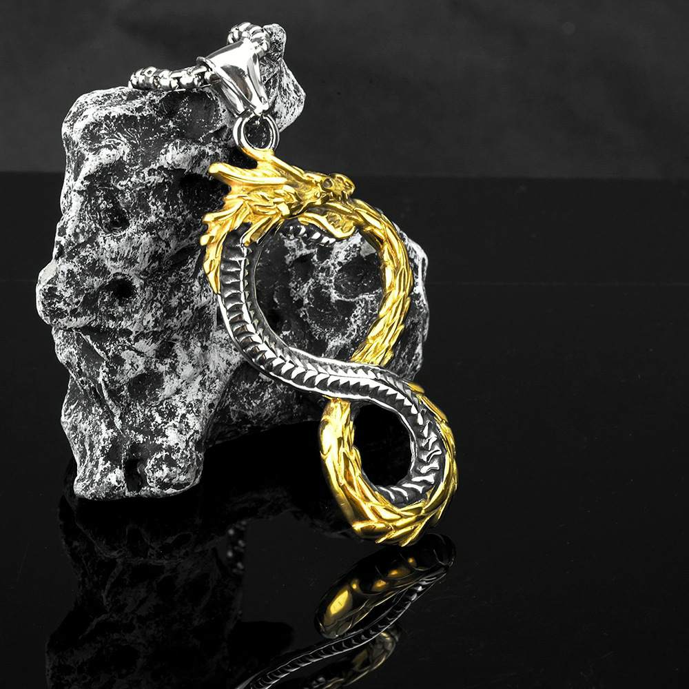 Ouroboros Dragon Pendant-stylishnooks