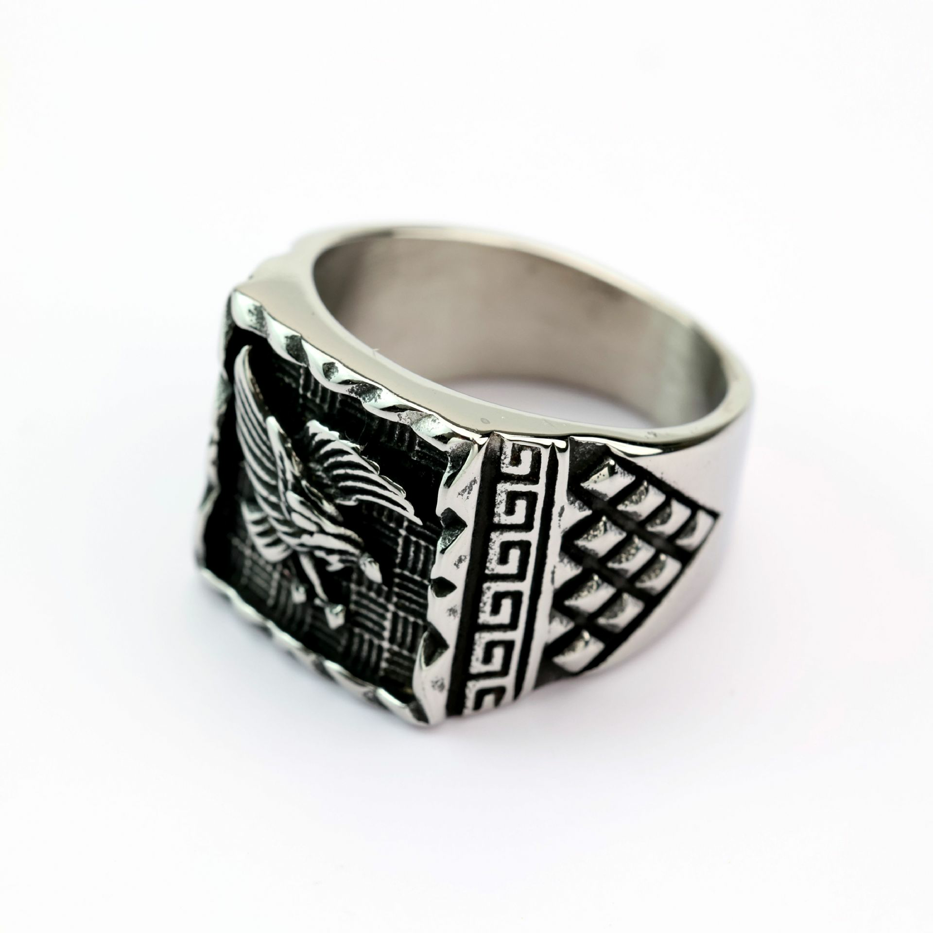 Solid Eagle King Ring-stylishnooks