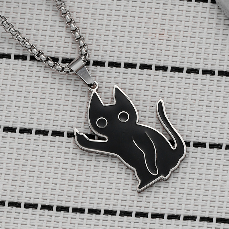 Sassy Cat Flip Off Pendant-stylishnooks