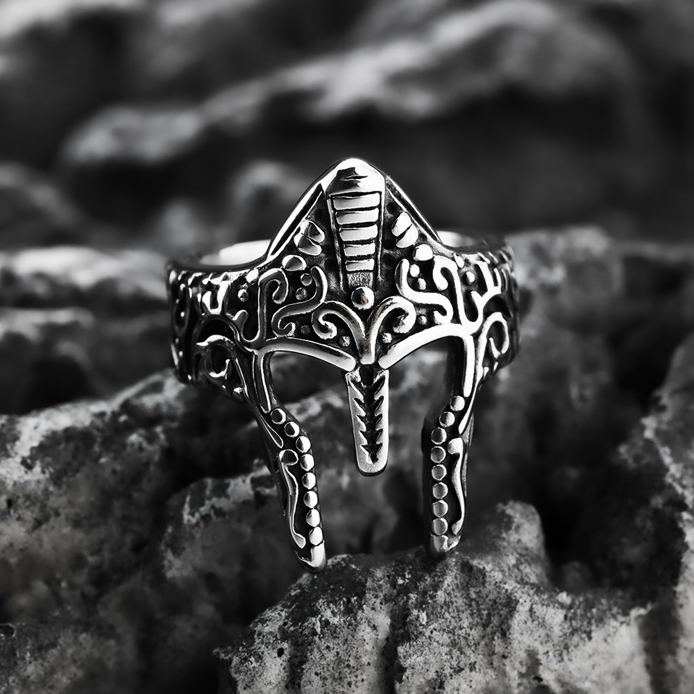 Spartan Mask Ring-stylishnooks
