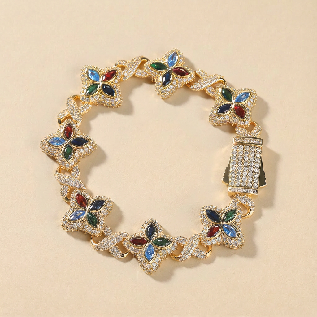 5A Zircon Clover Infinity Bracelet - Hip-Hop Cool Style