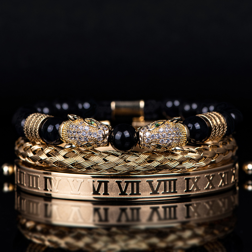 Roman Pattern Bracelet-stylishnooks
