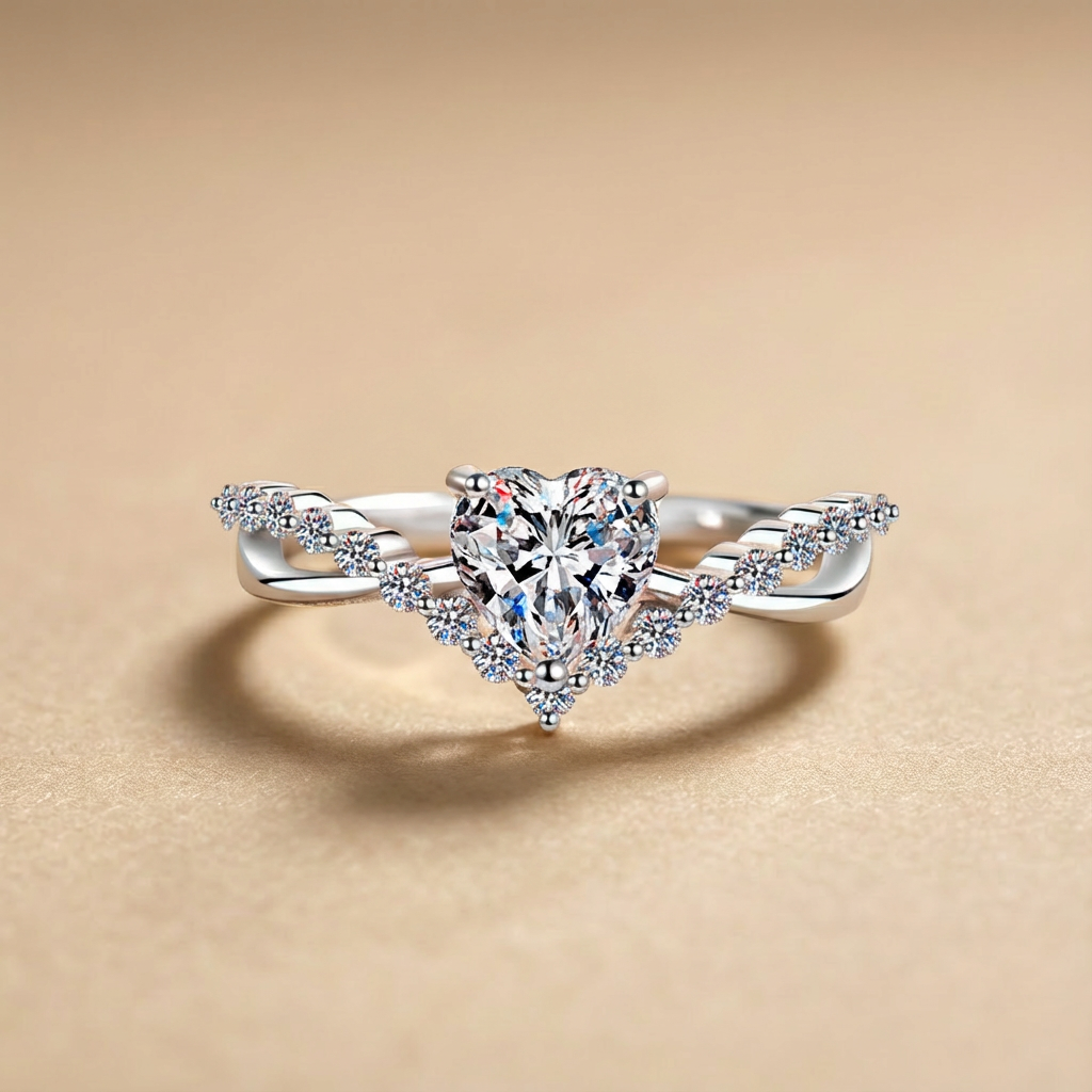 1ct Marquise Moissanite Ring - S925 Sterling Silver Luxury