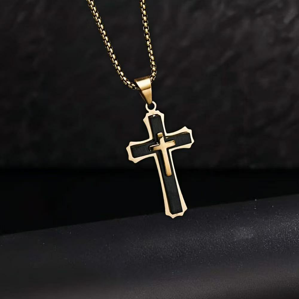 The Tri-Beam Cross Pendant