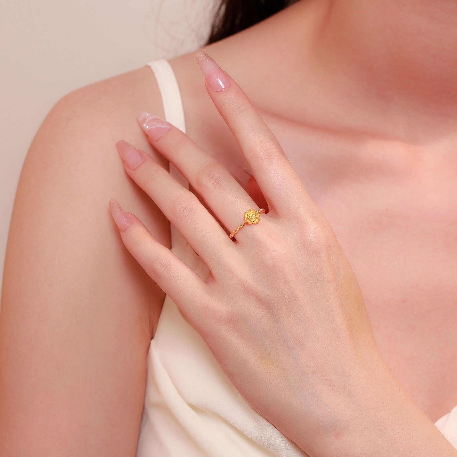 Camellia Whisper Ring-stylishnooks