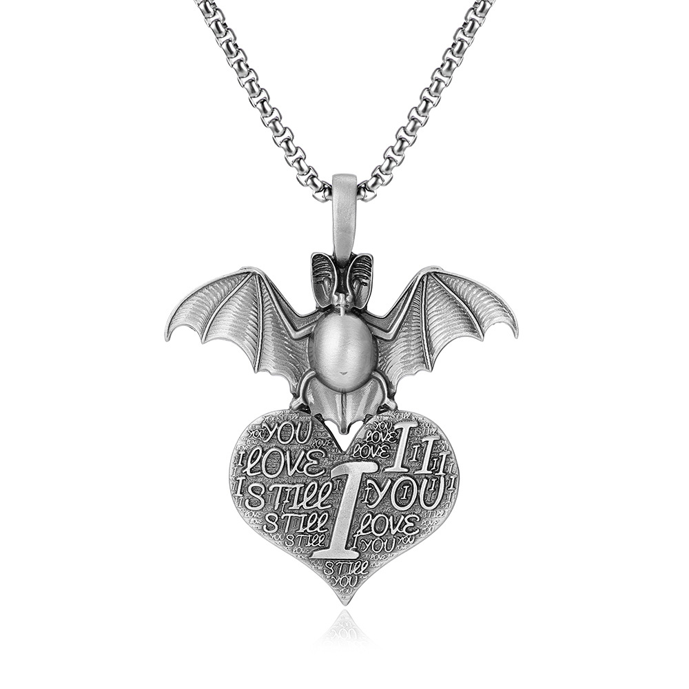 Night Wing Bat Necklace, Unisex Gothic Punk Accessory for Men & Women-stylishnooks