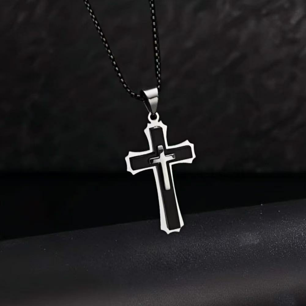 The Tri-Beam Cross Pendant