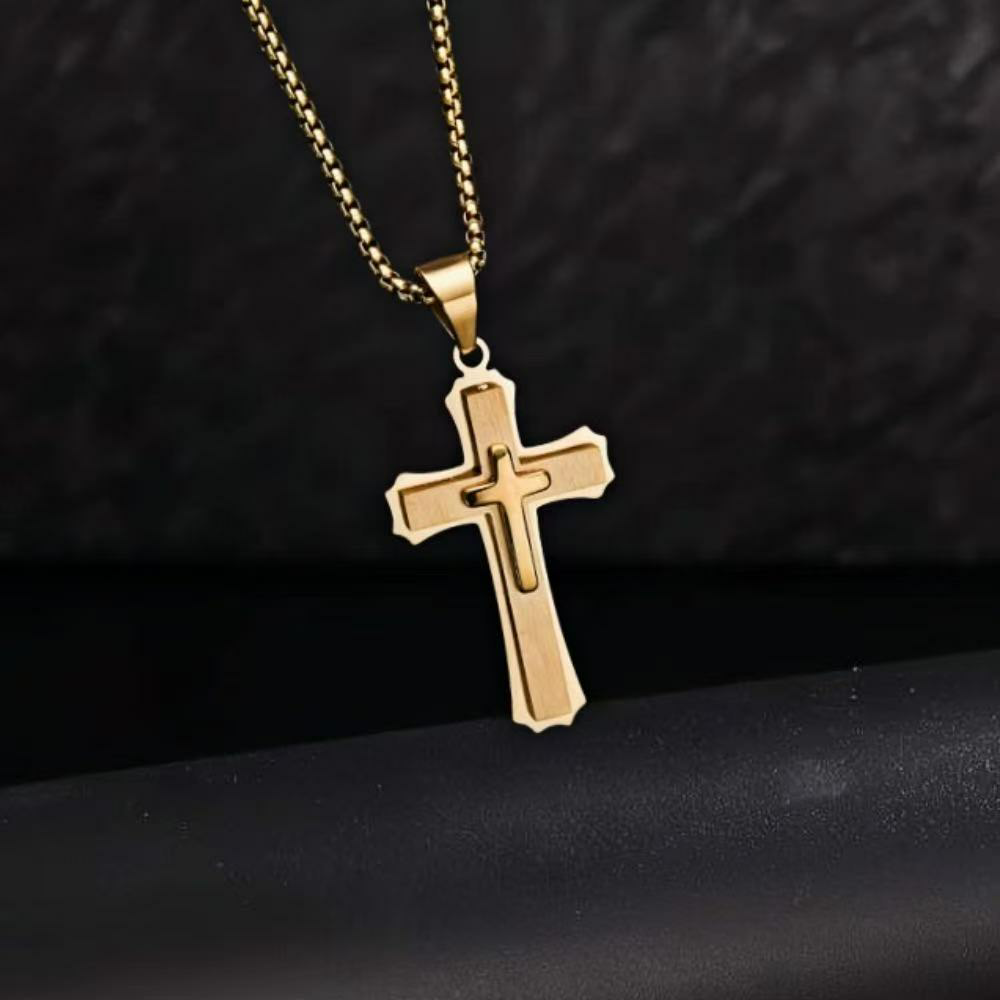 The Tri-Beam Cross Pendant