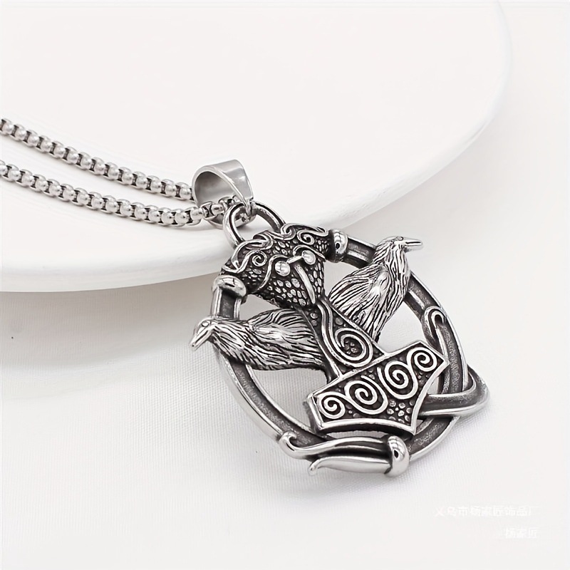 Mystical Celtic Knot Pendant Necklace, Ancient Symbol Necklace for Men-stylishnooks