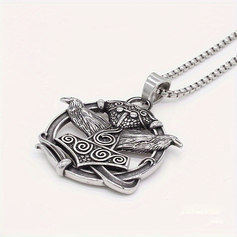 Mystical Celtic Knot Pendant Necklace, Ancient Symbol Necklace for Men-stylishnooks