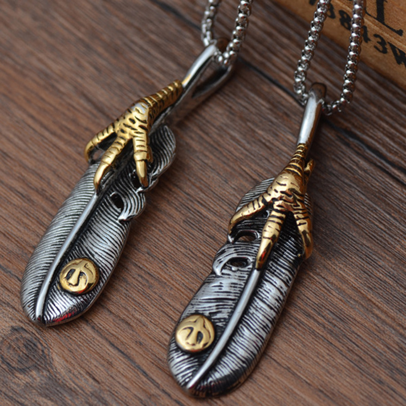 Feather & Talon Pendant-stylishnooks