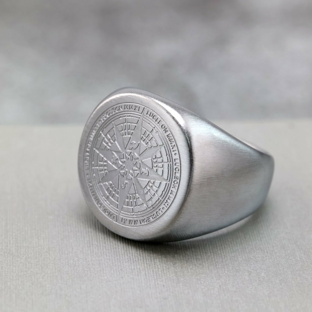 Viking Compass Ring-stylishnooks