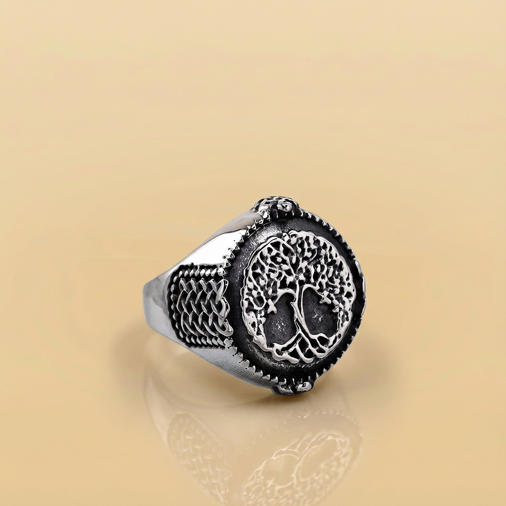 Floating Yggdrasil Viking Ring