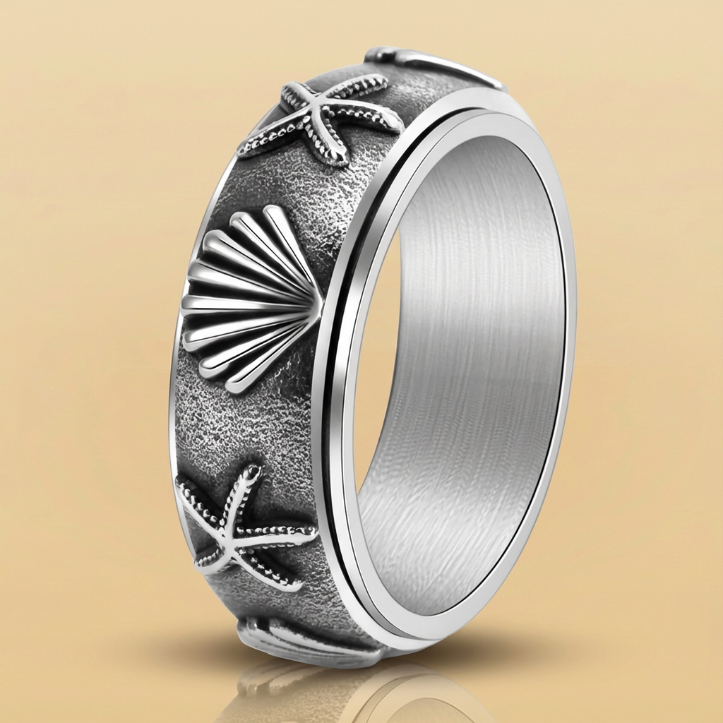 Rotating Shell and Starfish Ring